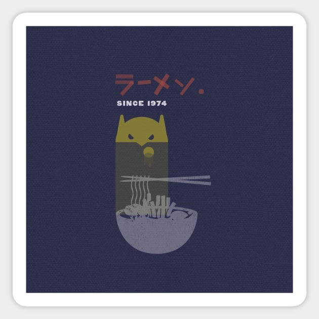 ramen 1974 Sticker by Beni-Shoga-Ink